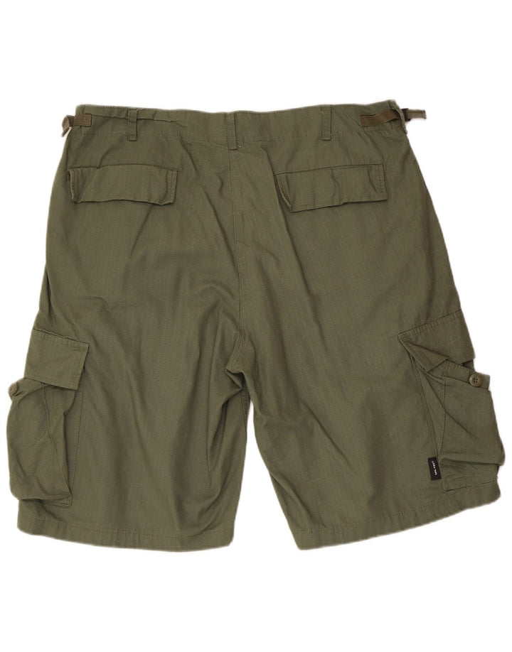 Mil-Tec Herren Cargoshorts XL W38 Grüne Baumwolle