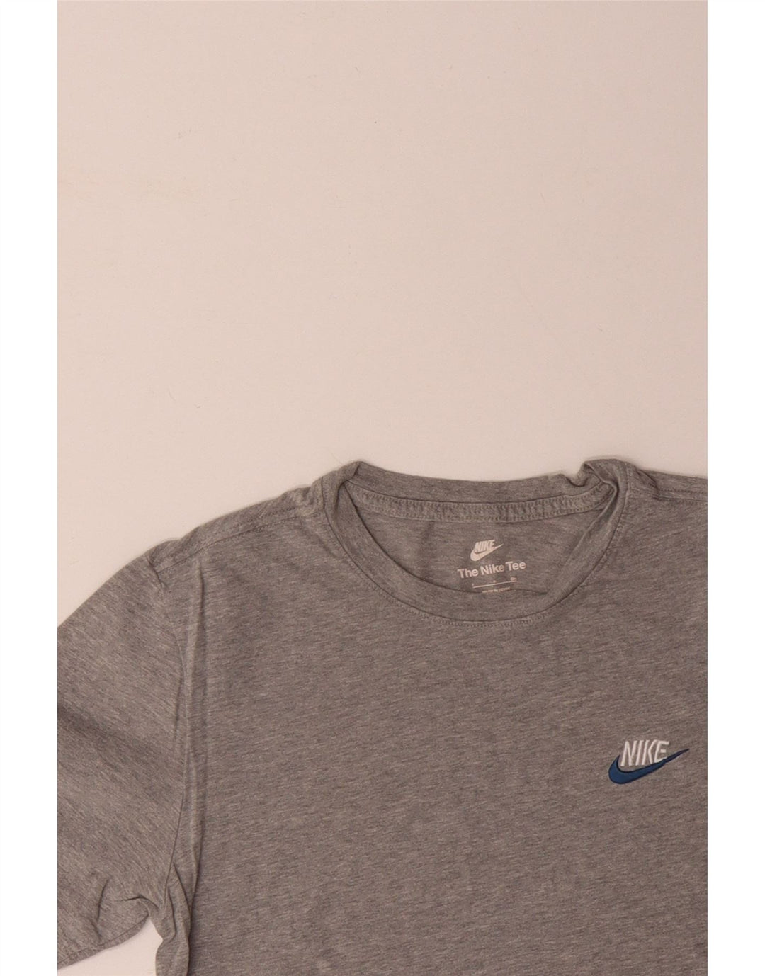 NIKE Herren T-Shirt Top Small Grau Baumwolle