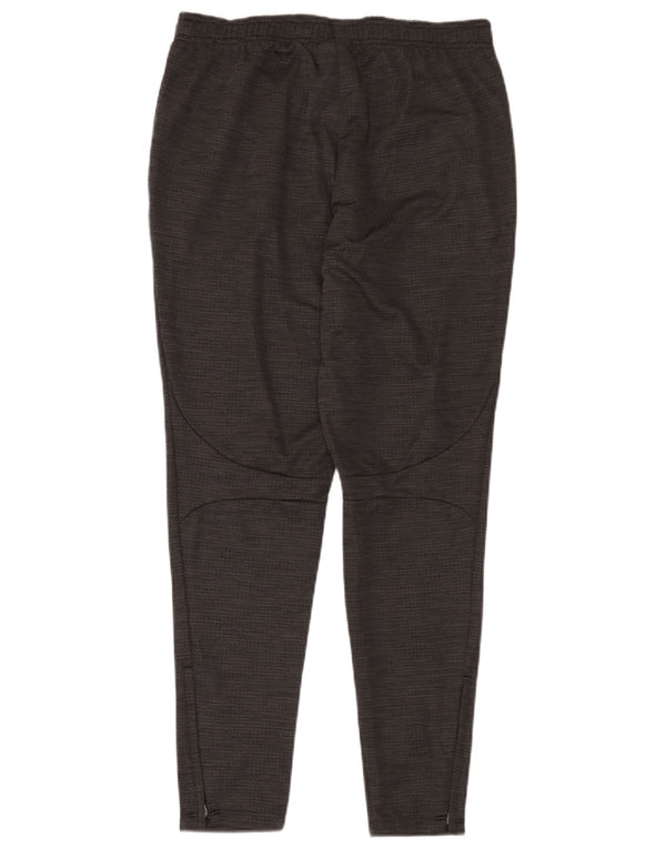 Nike Herren-Dri-Fit-Trainingshose aus mittelgrau meliertem Polyester