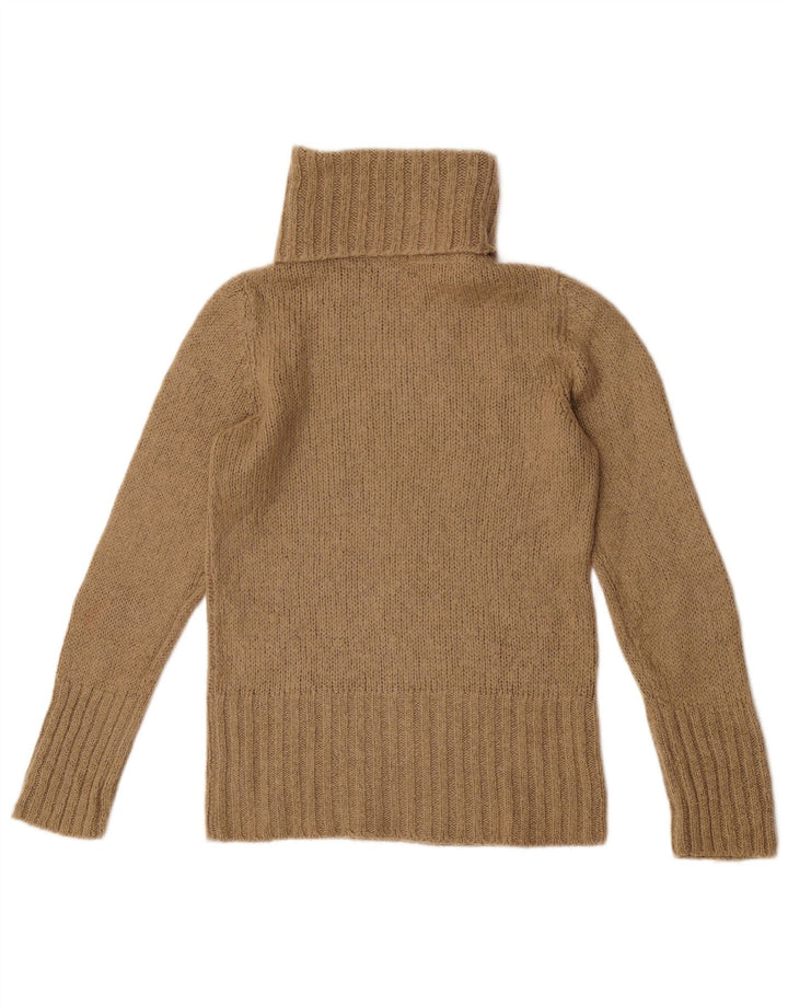 Massimo Dutti Rollkragenpullover für Damen, UK 12, Mittelbeige, Acryl