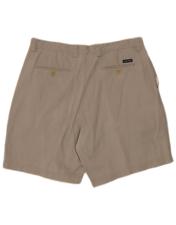 NAUTICA Herren-Chinoshorts mit klassischer Passform, W36, Größe L, Grau, Baumwolle