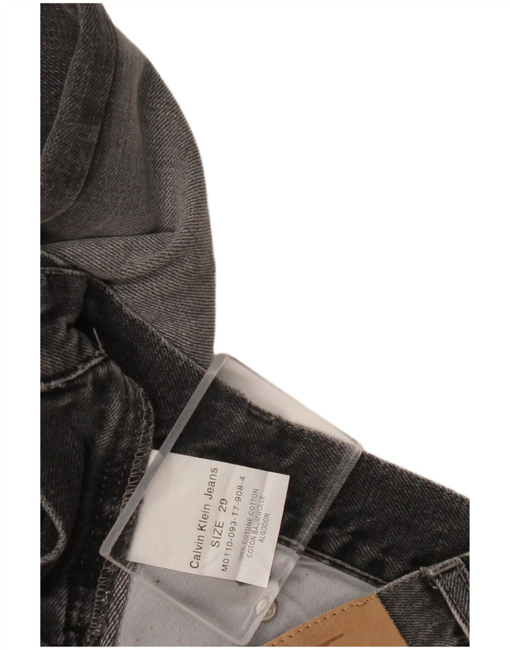 Calvin Klein Herren Slim Jeans W29 L33 Graue Baumwolle