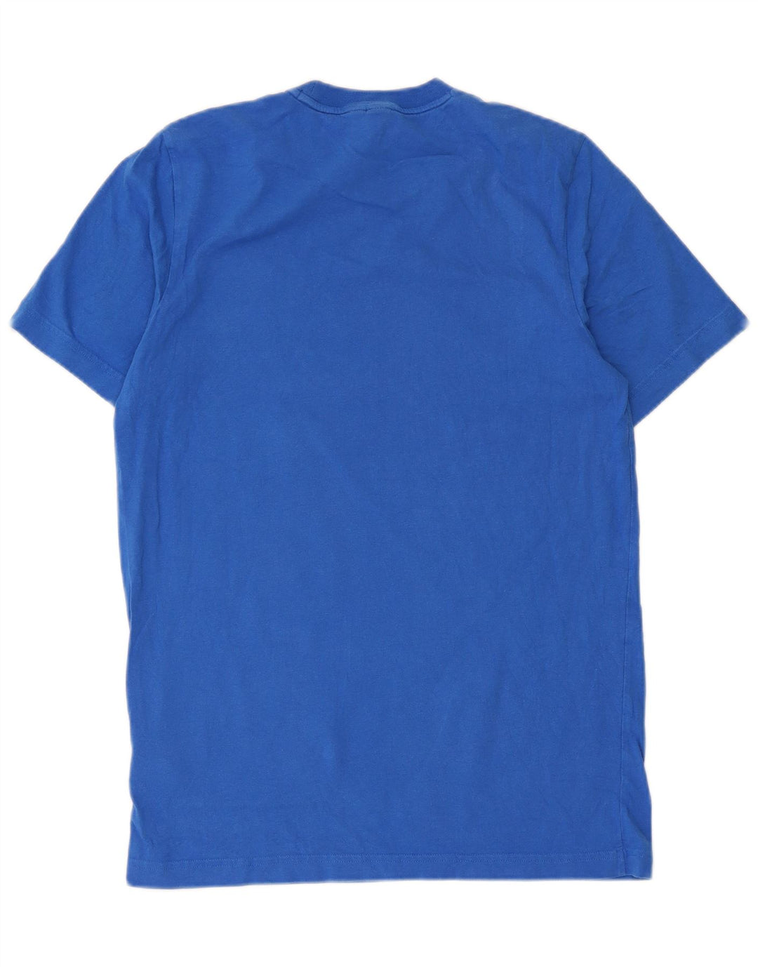 Adidas Herren Grafik-T-Shirt aus mittelblauer Baumwolle