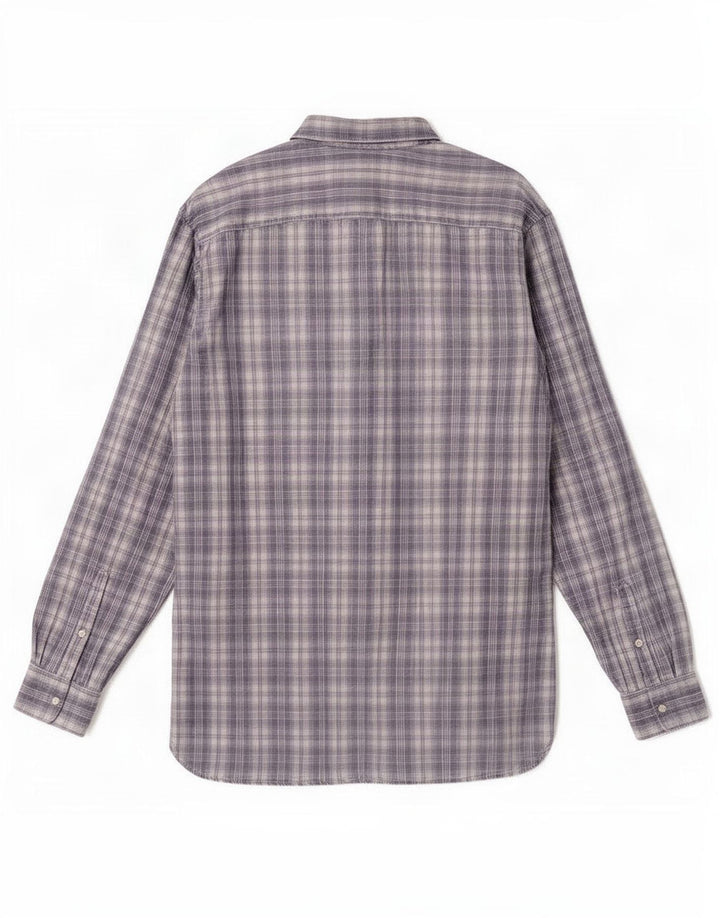 Timberland Herren-Hemd mit normaler Passform, 2XL, grau kariert, Baumwolle