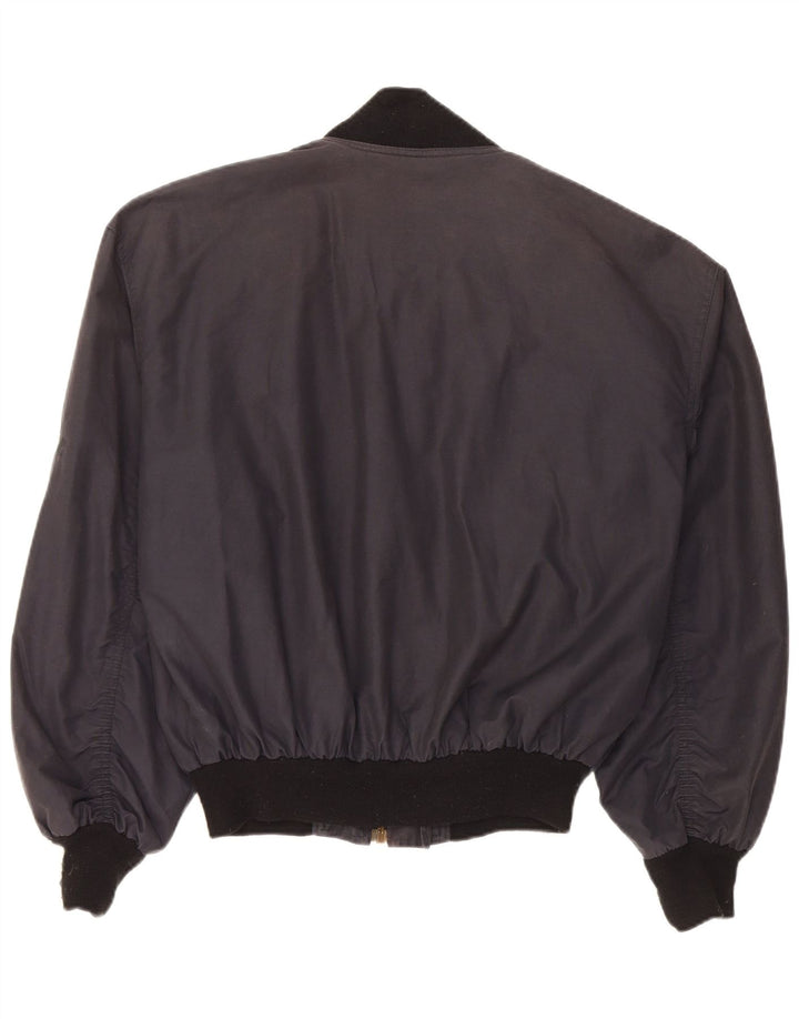 Quarry Herren-Bomberjacke mit lockerer Passform, UK 36, Größe S, Schwarz, Baumwolle