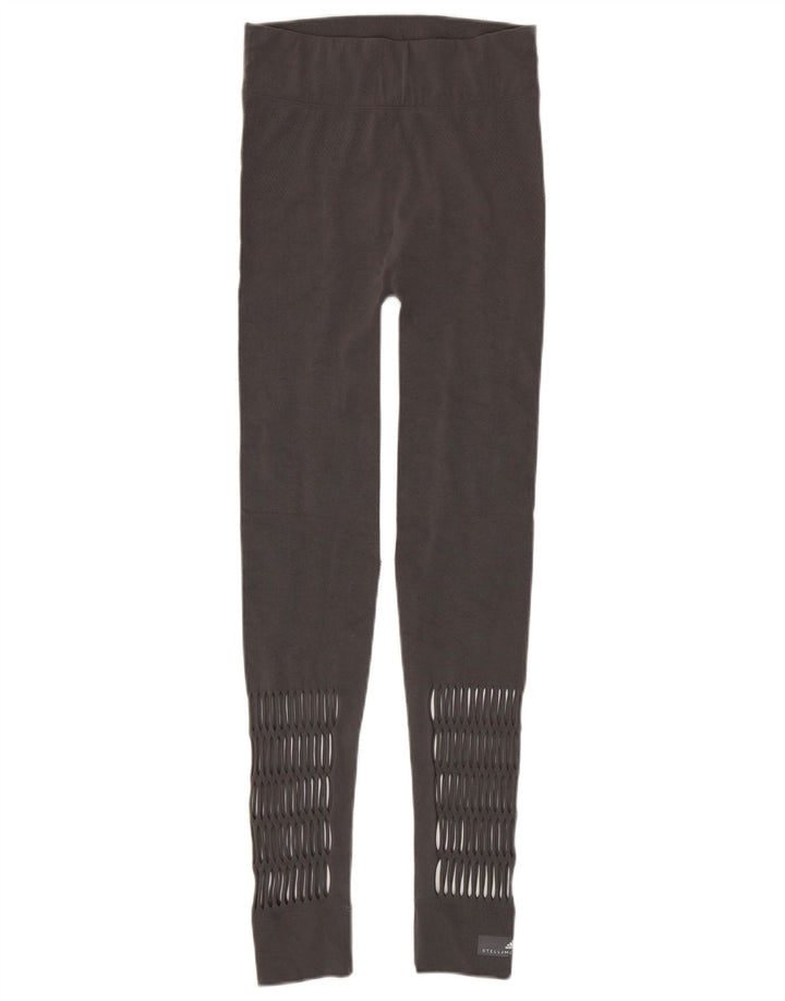 Adidas Damen Stella McCartney Graphic Leggings UK 14 Large Grau Polyamid