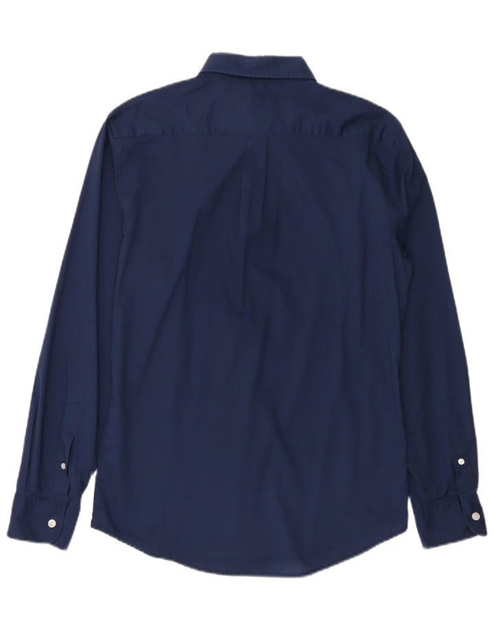 Dockers Herrenhemd aus mittelblauer Baumwolle in Marineblau