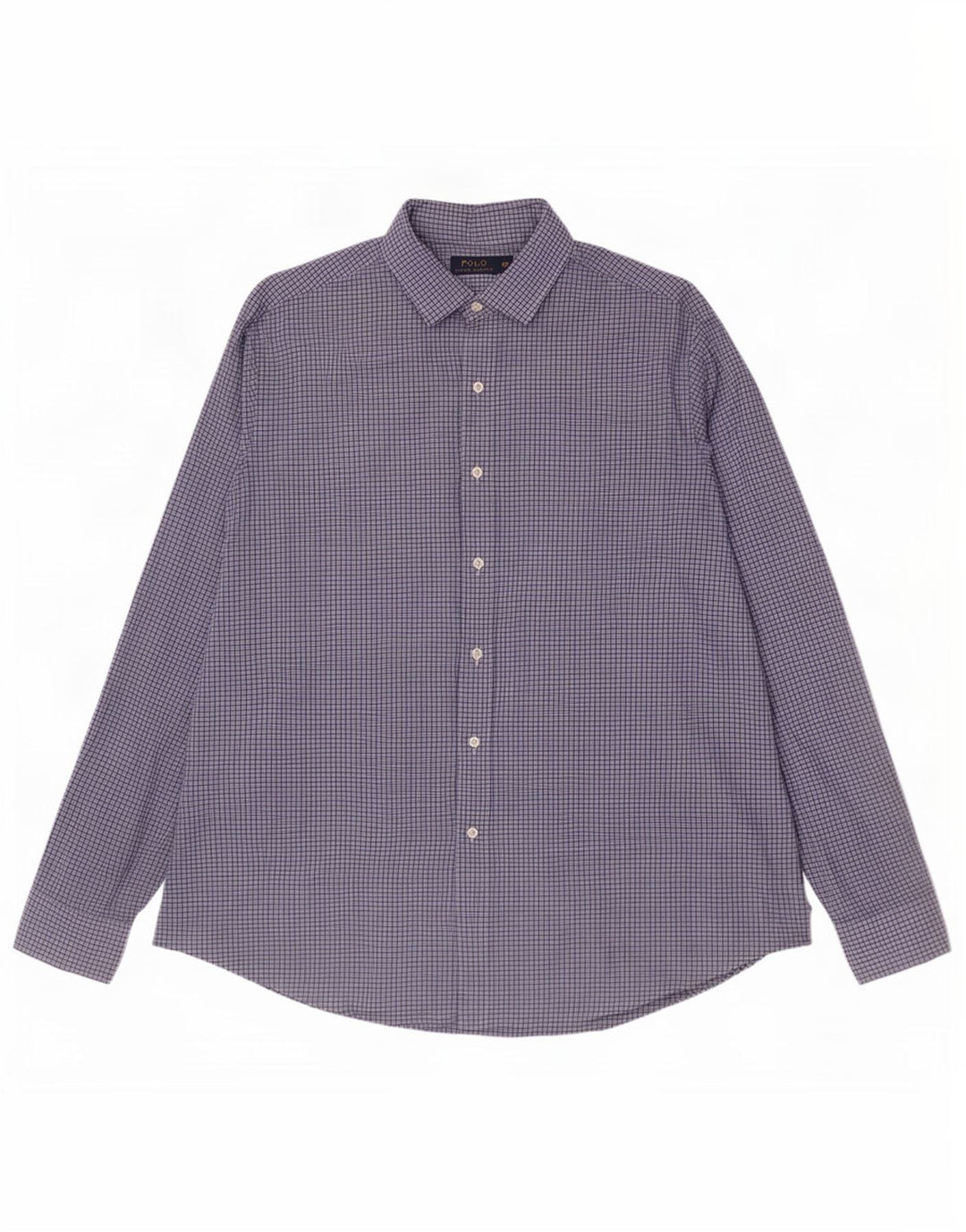 Polo Ralph Lauren Herrenhemd 2XL blau kariert Baumwolle