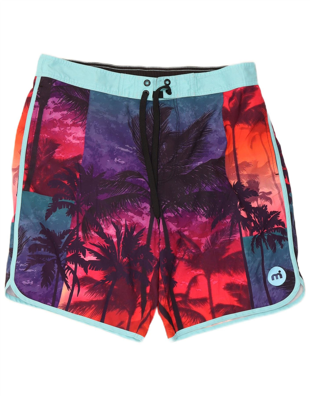 Mistral Herren-Badeshorts 2XL, mehrfarbig, Blumenmuster, hawaiianisches Polyester