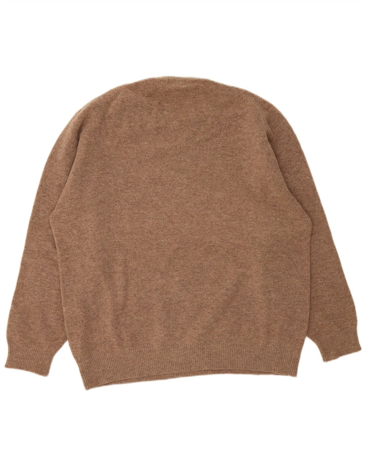 Kappa Herren-Pullover mit Rundhalsausschnitt, 2XL, beige Wolle