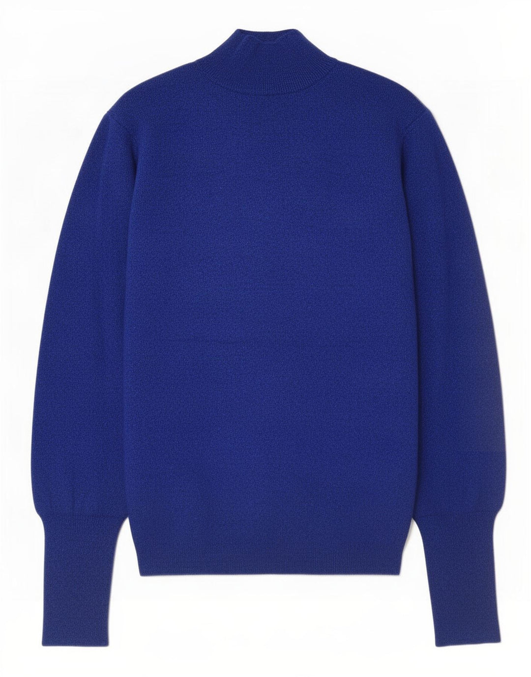 Marks & Spencer Damen Crop Rollkragenpullover Pullover UK 12 Mittelblau