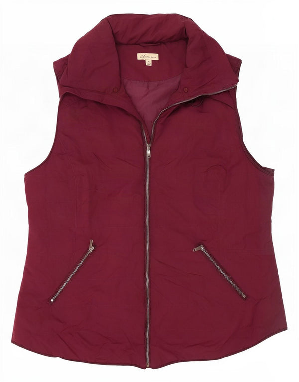 Marks & Spencer Damen Autograph Wattierte Weste UK 16 Large Burgund