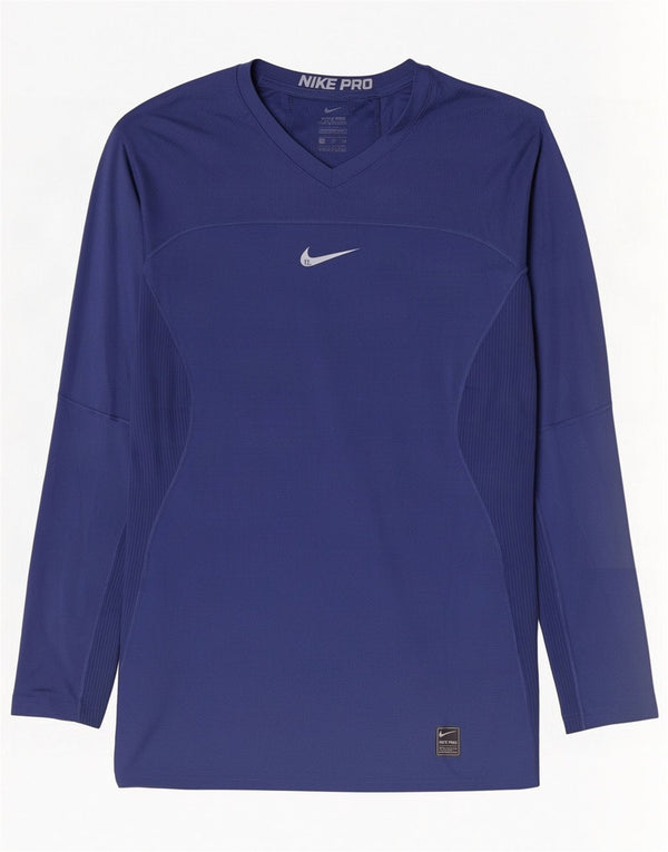 Nike Herren Dri Fit Top Langarm XL Marineblau Polyester