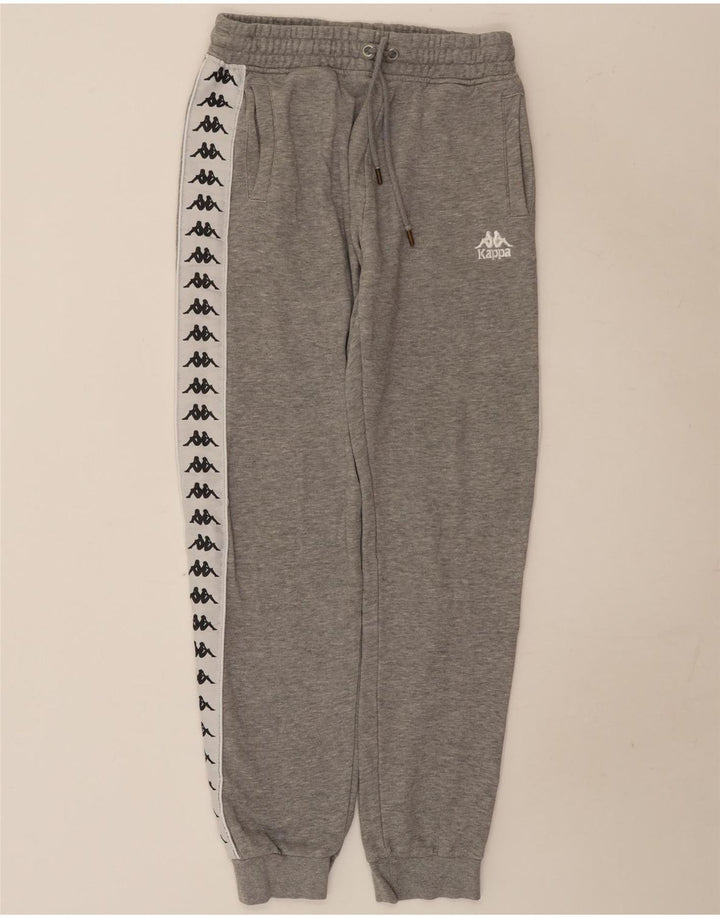 Kappa Damen Trainingshose Jogger UK 12 Mittelgrau Farbblock