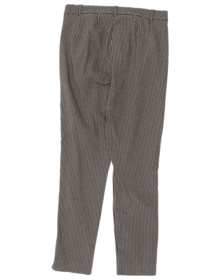 Marks & Spencer Damen Anzughose UK 10 Small W28 L28 Schwarzer Hahnentritt