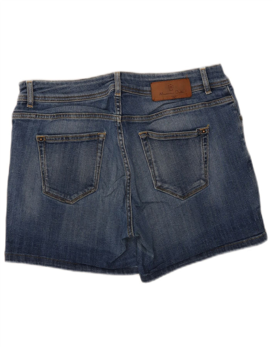 MASSIMO DUTTI Damen Jeansshorts W32 Große blaue Baumwolle