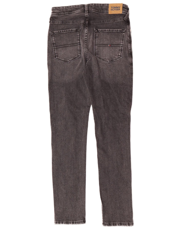 Tommy Hilfiger Slim Jeans für Jungen, 13–14 Jahre, W28 L28, graue Baumwolle
