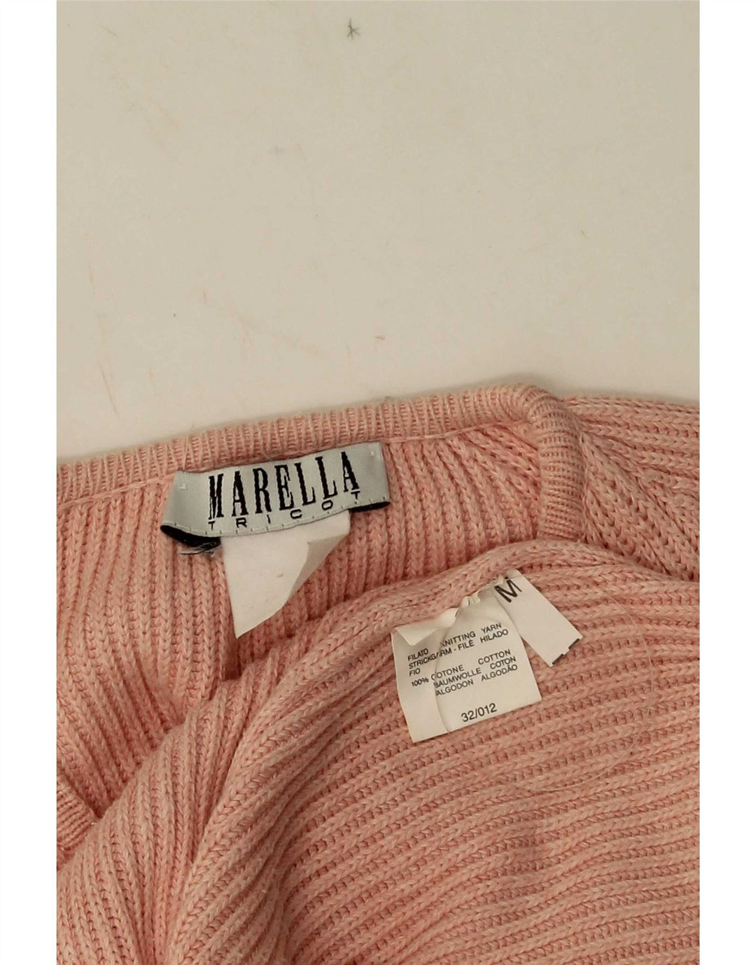 Marella Damen-Cardigan-Pullover UK 14 Mittelrosa Baumwolle