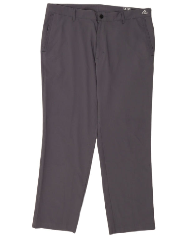Adidas Herren Golf Straight Chino Hose W36 L30 Grau Polyester