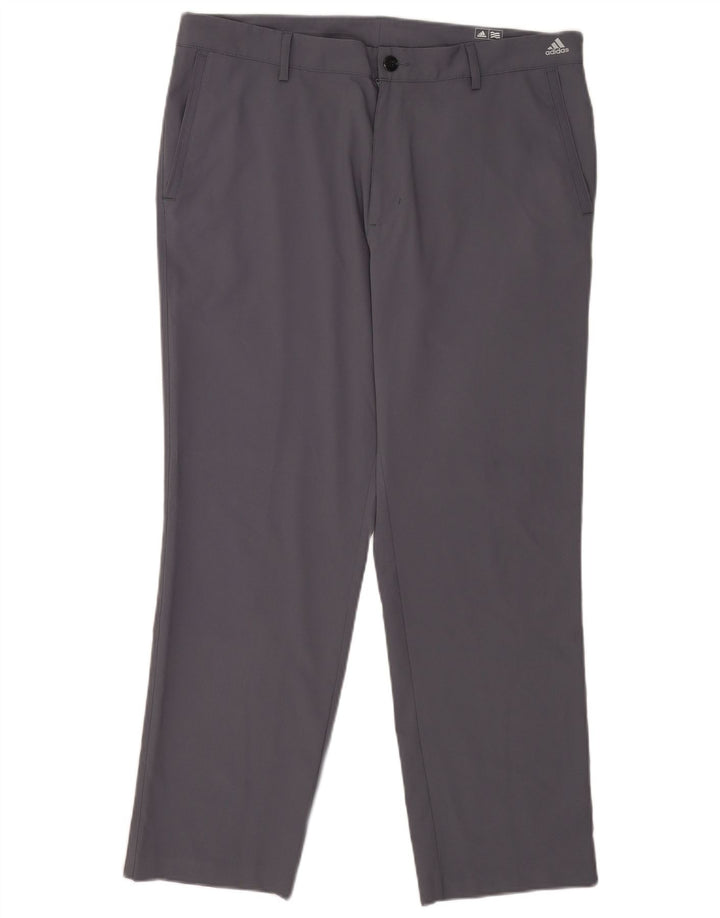 Adidas Herren Golf Straight Chino Hose W36 L30 Grau Polyester