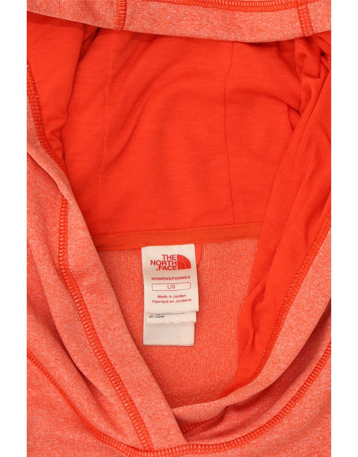 THE NORTH FACE Damen-Kapuzenpullover mit Grafik, UK 14, Größe L, Orange, Polyester