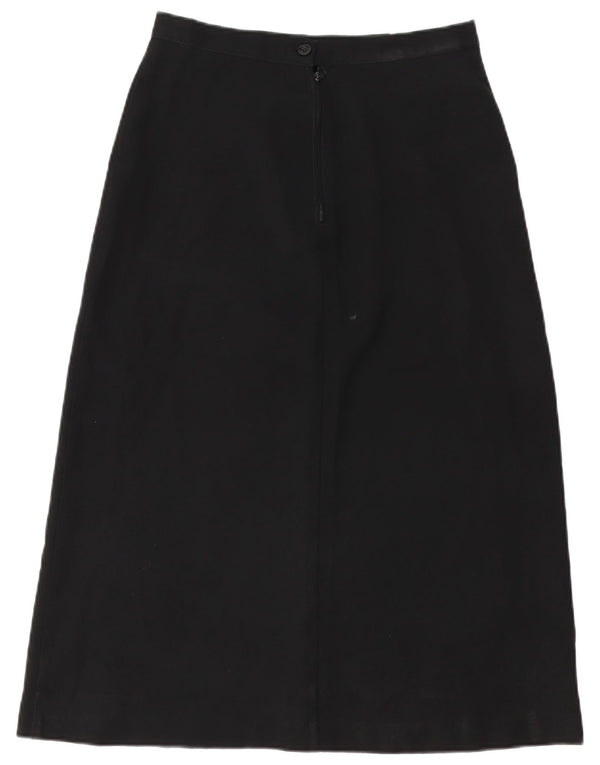 Benetton Damen Midirock IT 44 Medium W28 Schwarz Polyester