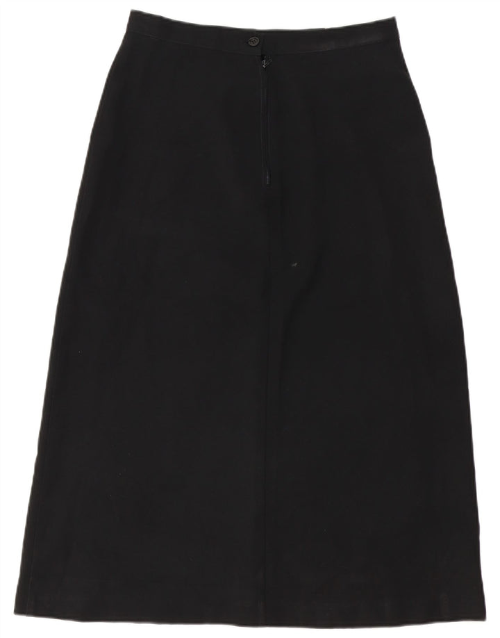 Benetton Damen Midirock IT 44 Medium W28 Schwarz Polyester