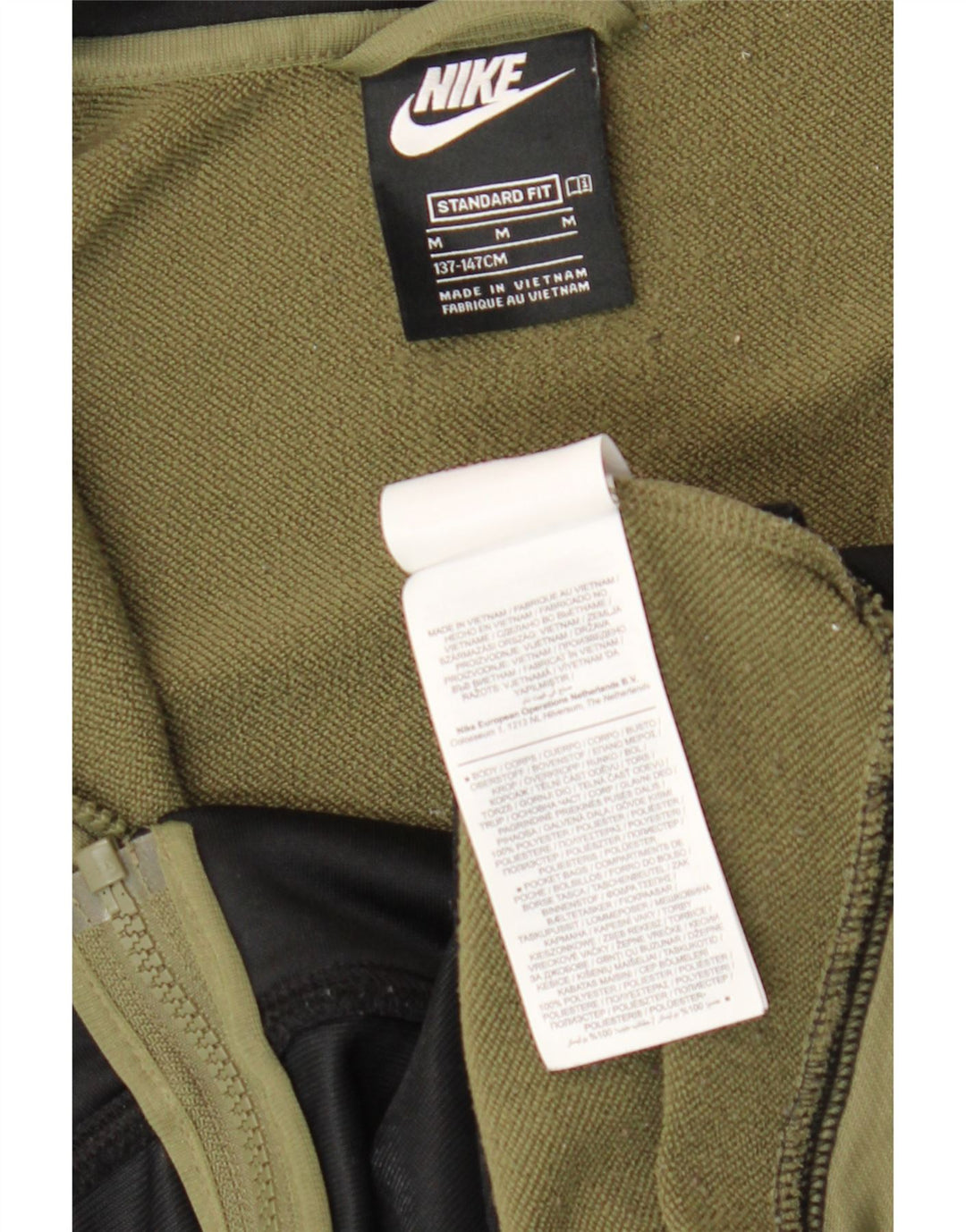 Nike Standard-Trainingsanzug-Oberteil für Jungen, 10–11 Jahre, Mittelkhaki