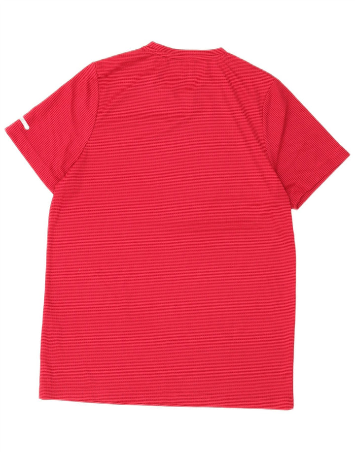 Ellesse Herren-T-Shirt-Oberteil, klein, rot gestreift, Polyester