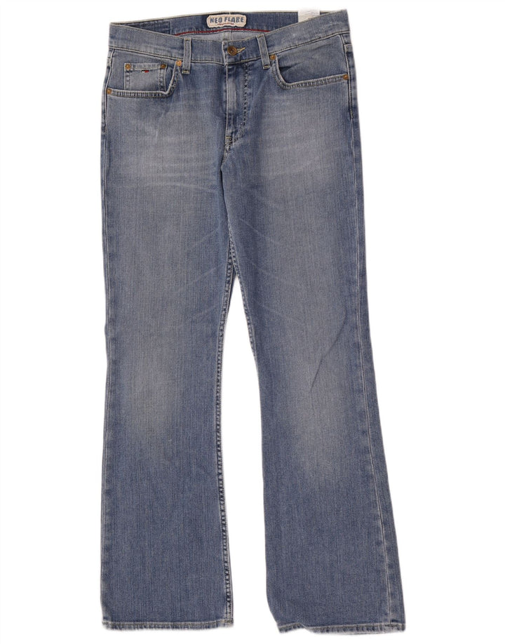 Tommy Hilfiger Damen Schlagjeans W31 L30 Blaue Baumwolle