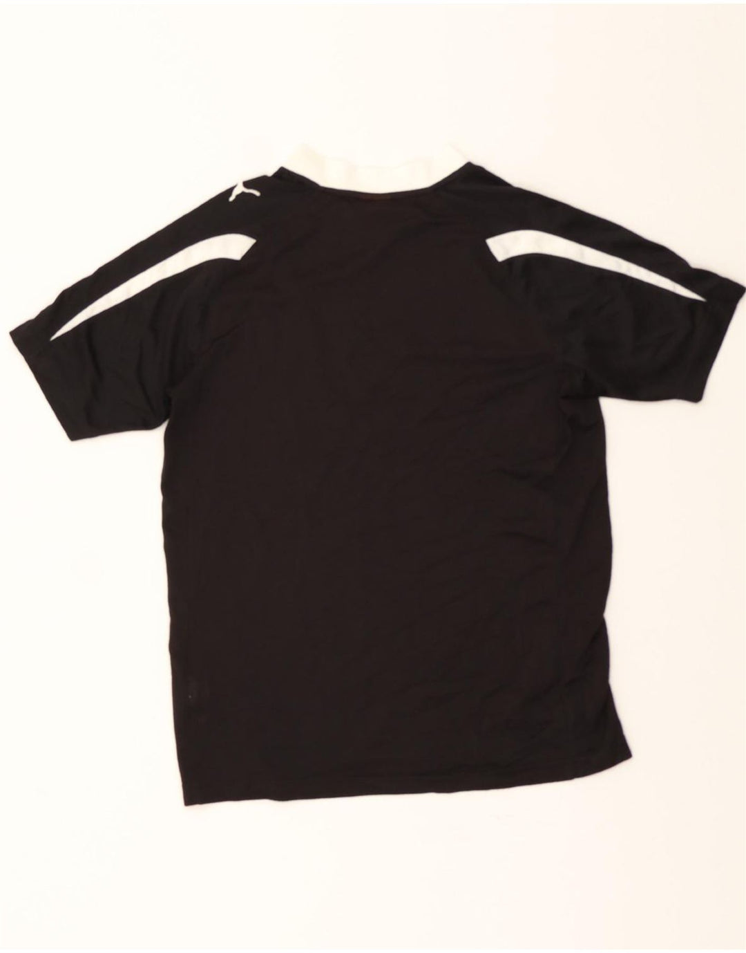 PUMA Boys Graphic T-Shirt Top 15-16 Years  Black Colourblock Polyester Vintage Puma and Second-Hand Puma from Messina Hembry 