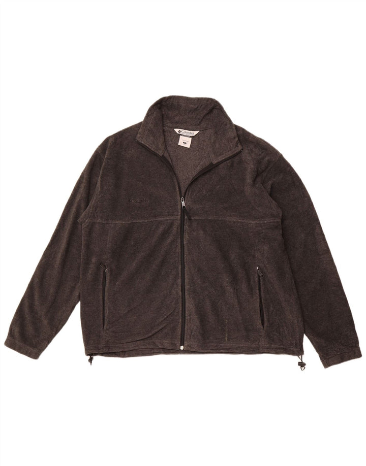 COLUMBIA Herren Fleecejacke UK 42 XL Grau Polyester