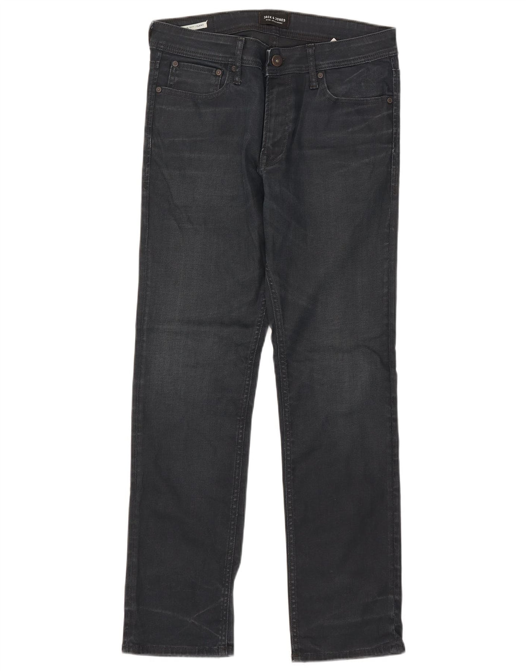 Jack & Jones Herren Clark Slim Jeans W32 L29 Marineblau Baumwolle
