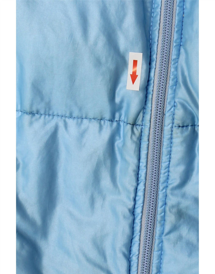 Vintage Herren Wattierte Jacke UK 38 Mittelblau