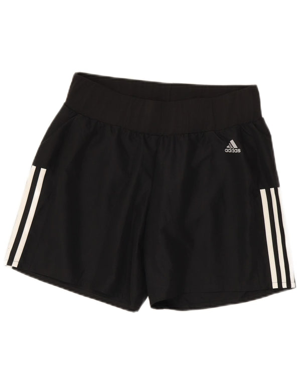 Adidas Damen Sportshorts UK 10 Small Schwarz Polyester