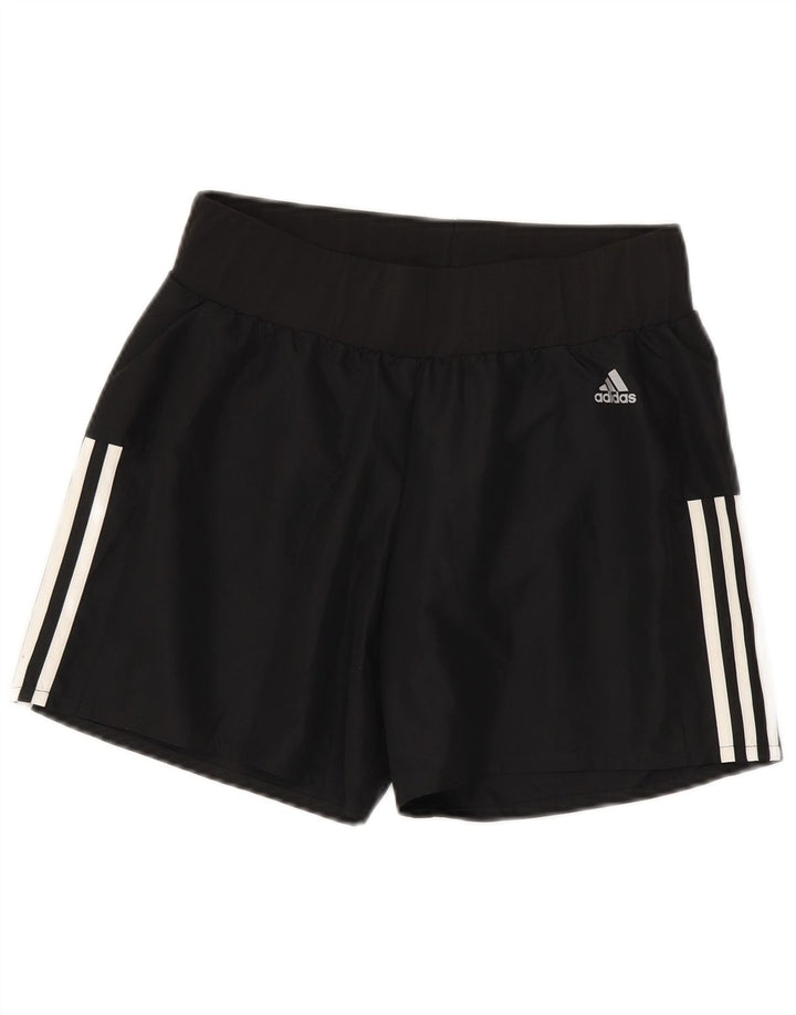 Adidas Damen Sportshorts UK 10 Small Schwarz Polyester