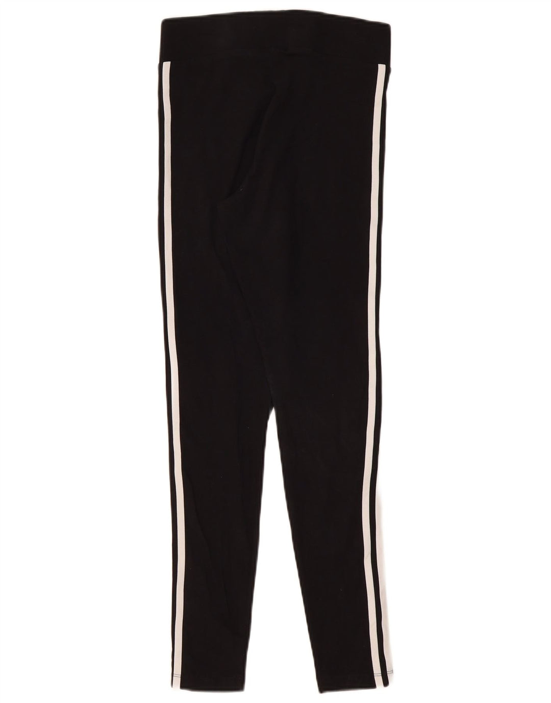 Adidas Damen Leggings UK 10 Small Schwarz Baumwolle