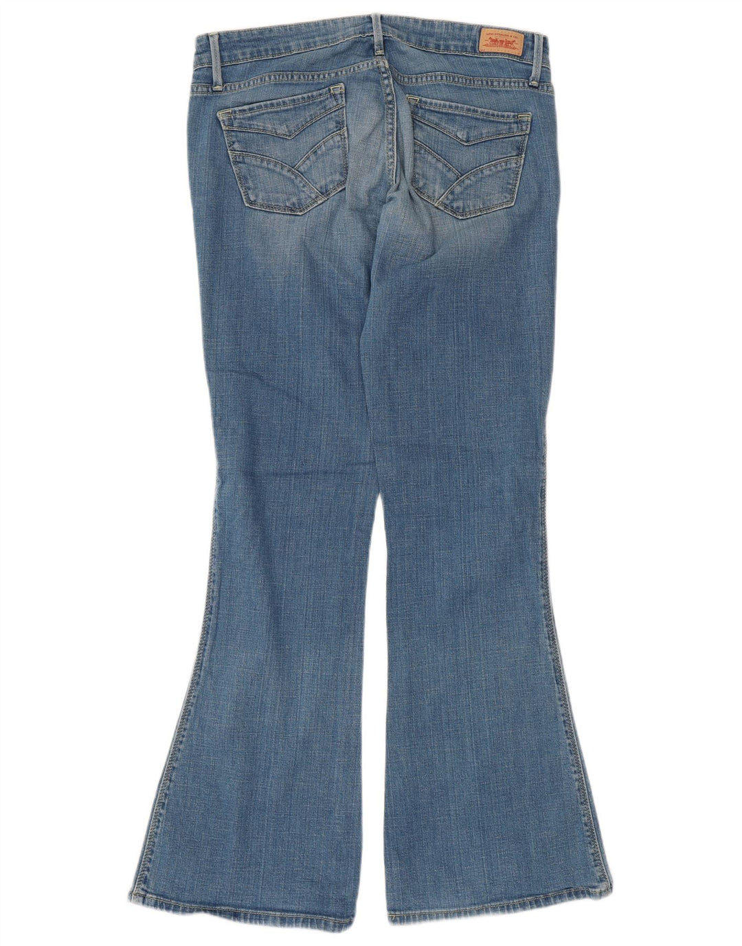 Levi's Damen 524 Low Waist Skinny Bootcut Jeans US 9 Medium W30 L30 Blau