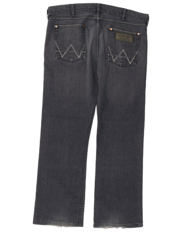 WRANGLER Herren Ace Straight Jeans W36 L30 Marineblaue Baumwolle