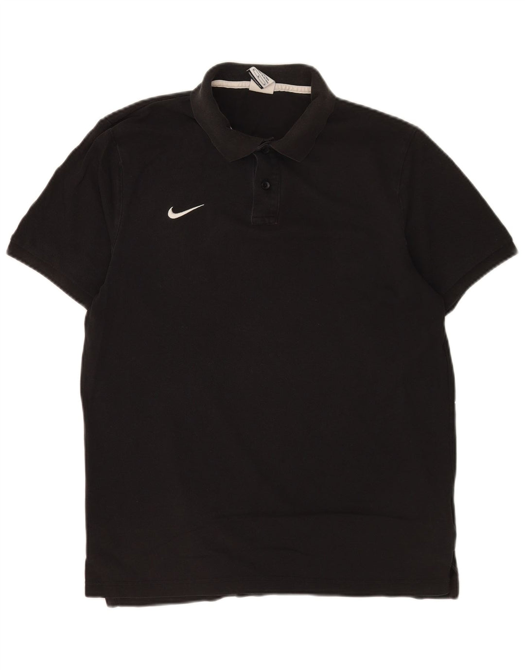 Nike Herren-Poloshirt, mittelgroß, schwarze Baumwolle