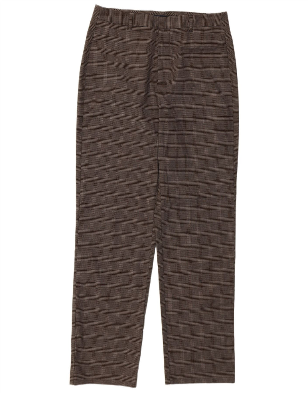 Dockers Damen-Freizeithose, gerade, W28, L30, brauner Hahnentrittmuster