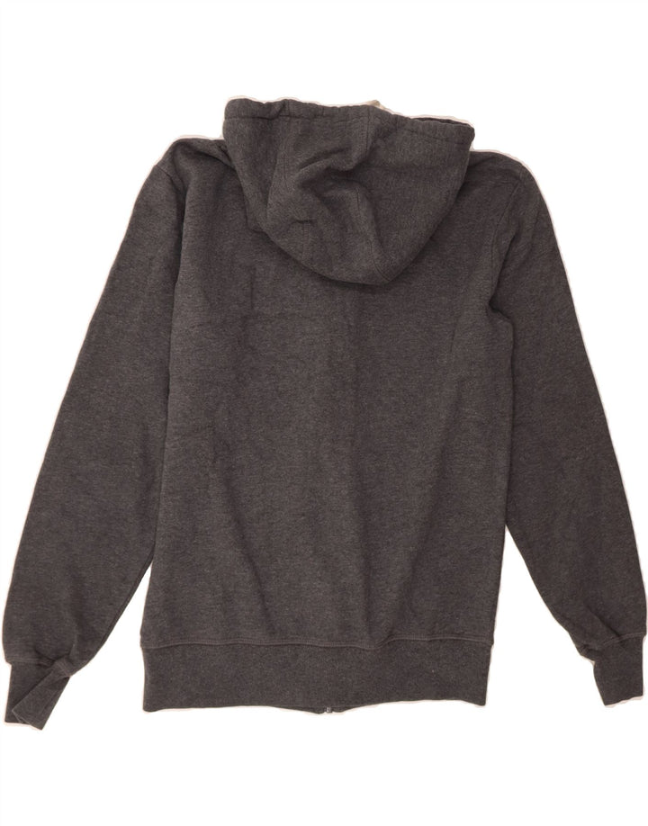 ELLESSE Womens Zip Hoodie Sweater UK 14 Medium Grey Cotton Vintage Ellesse and Second-Hand Ellesse from Messina Hembry 