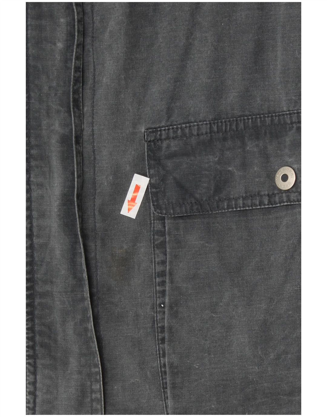 TRUSSARDI Damen-Utility-Jacke mit Kapuze IT 44 mittelgraue Baumwolle
