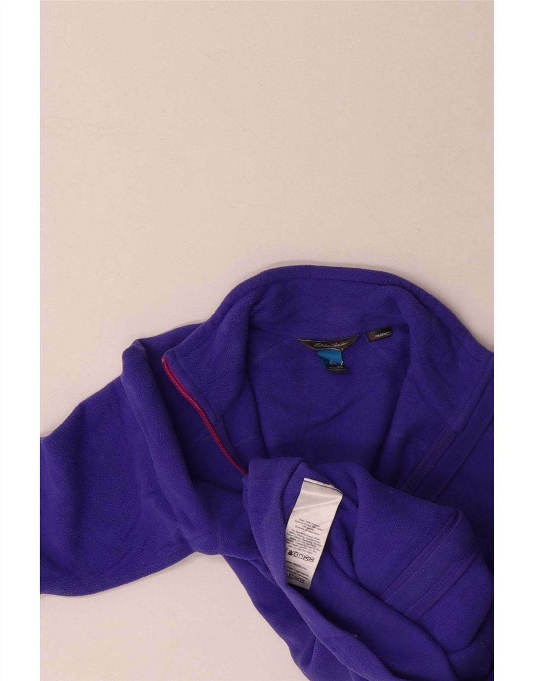 EDDIE BAUER Damen Fleecejacke UK 6 XS Lila Colourblock Polyester