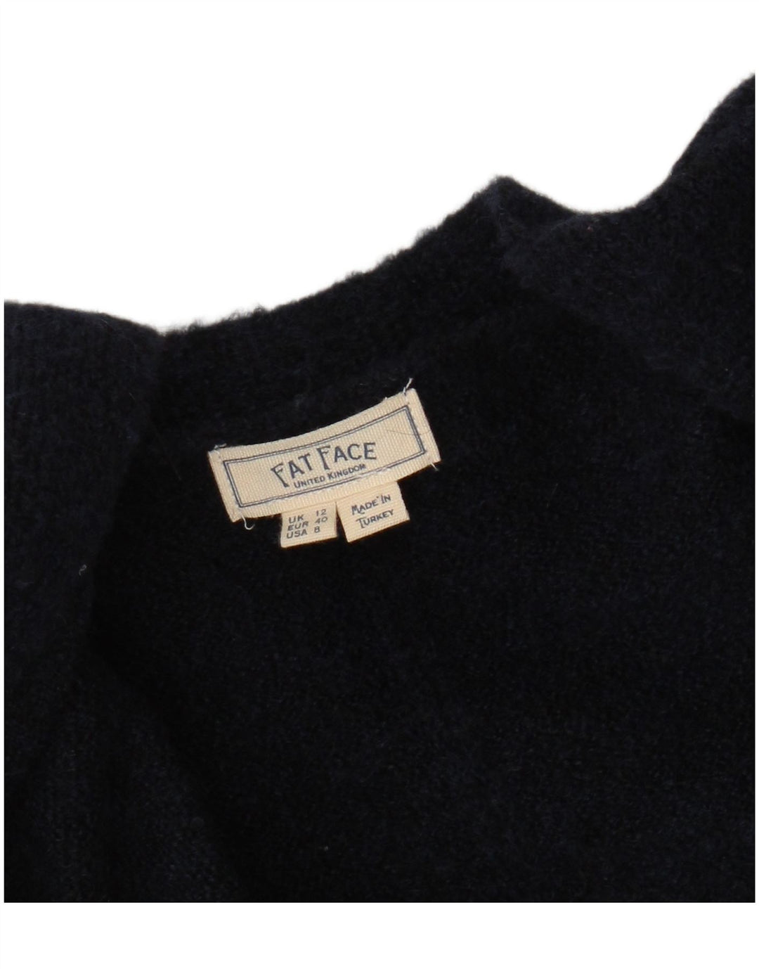 Fat Face Damen-Cardigan-Pullover UK 12 Medium Navy Blue