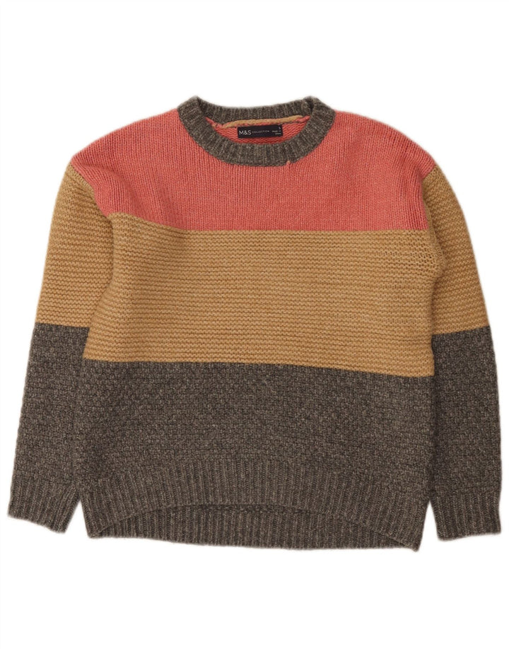 Marks & Spencer Damen-Pullover mit U-Boot-Ausschnitt, Gr. 10, Größe S, Mehrfarbig