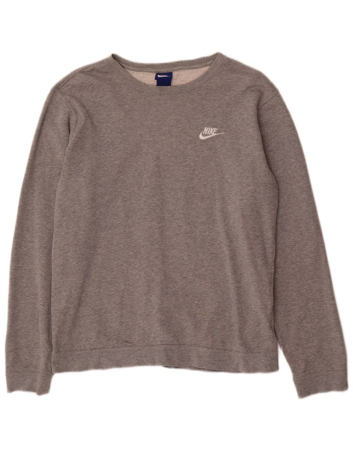 Nike ACG Herren-Sweatshirt-Pullover aus mittelgrauer Baumwolle