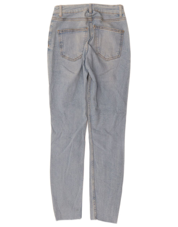 Zara Damen Skinny Jeans EU 36 XS W26 L28 Blaue Baumwolle