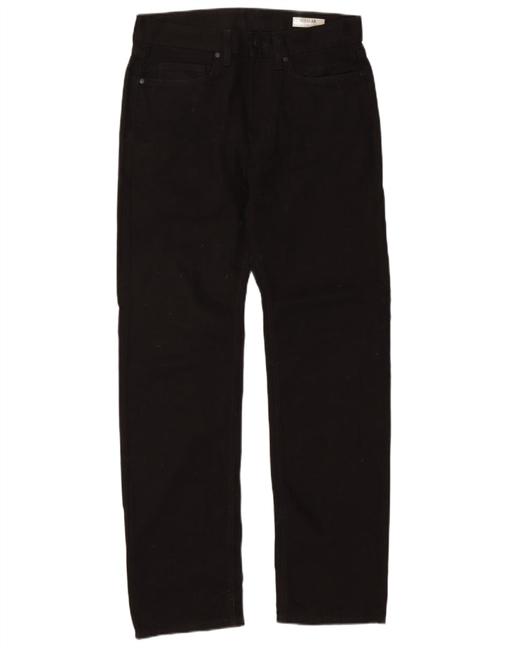 Marks & Spencer Herren-Jeans mit normaler Passform, gerade Passform, W32, L31, schwarze Baumwolle
