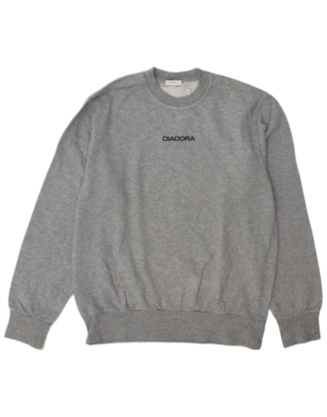 Diadora Herren-Sweatshirt mit Grafik, mittelgraue Baumwolle